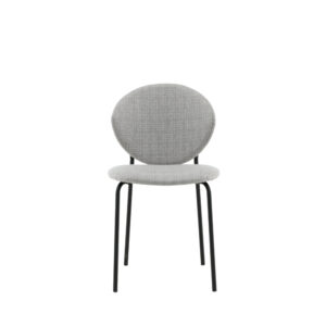 Vault – Chaise de salle à manger – Noir, Gris – 62 x 80 x 46 cm