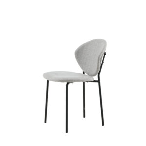 Vault – Chaise de salle à manger – Noir, Gris – 62 x 80 x 46 cm