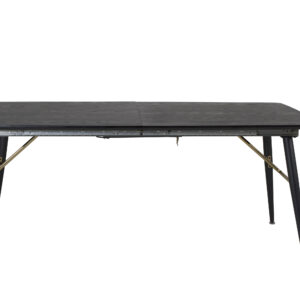 Gold – Table à manger rectangulaire – Noir – 180 x 85 cm