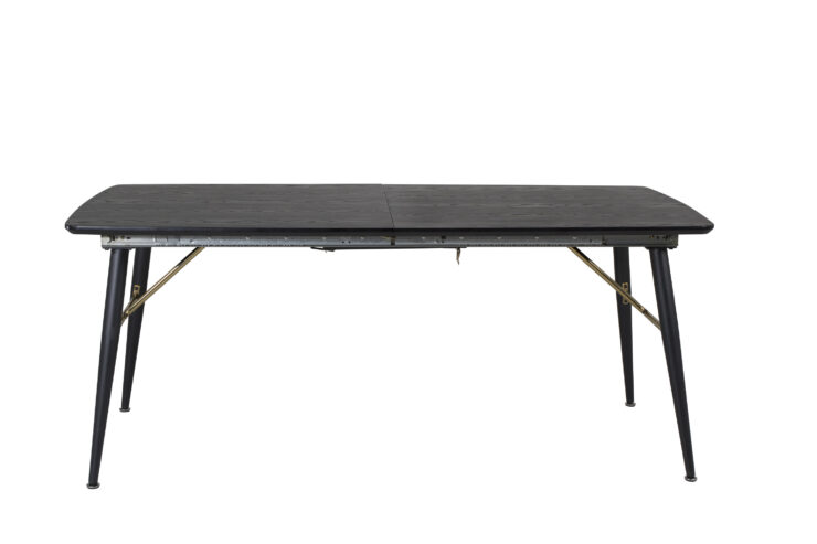 Gold – Table à manger rectangulaire – Noir – 180 x 85 cm
