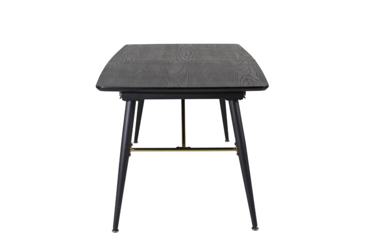 Gold – Table à manger rectangulaire – Noir – 180 x 85 cm