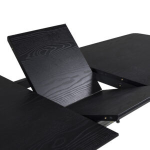 Gold – Table à manger rectangulaire – Noir – 180 x 85 cm