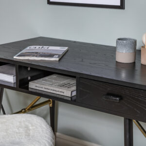 Gold – Bureau – Noir – 110 x 60 cm