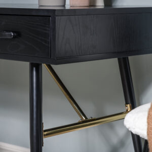 Gold – Bureau – Noir – 110 x 60 cm