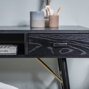 Gold – Bureau – Noir – 110 x 60 cm
