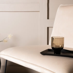 X-lounge – Fauteuil lounge – Beige, Noir – 72 x 83 x 62 cm