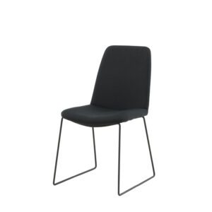 Muce – Chaise de salle à manger – Noir – 63 x 84 x 43 cm