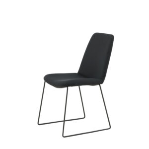 Muce – Chaise de salle à manger – Noir – 63 x 84 x 43 cm
