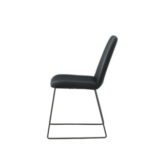 Muce – Chaise de salle à manger – Noir – 63 x 84 x 43 cm