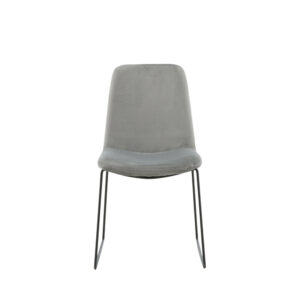 Muce – Chaise de salle à manger – Noir, Gris – 63 x 84 x 43 cm