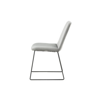 Muce – Chaise de salle à manger – Noir, Gris – 63 x 84 x 43 cm