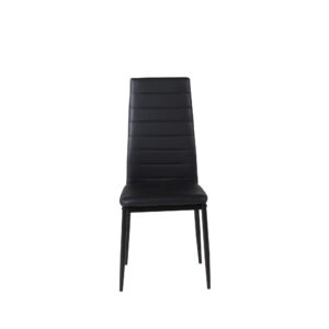 Slim – Chaise de salle à manger – Noir – 48 x 98 x 42 cm