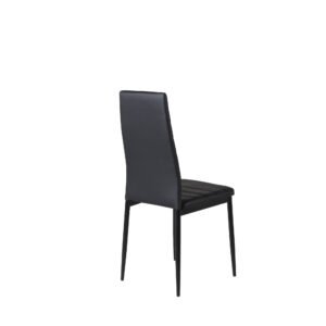 Slim – Chaise de salle à manger – Noir – 48 x 98 x 42 cm