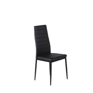 Slim – Chaise de salle à manger – Noir – 48 x 98 x 42 cm