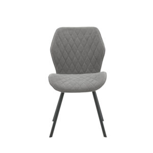 Gemma – Chaise de salle à manger – Noir, Gris – 63 x 90 x 50 cm