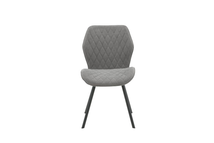 Gemma – Chaise de salle à manger – Noir, Gris – 63 x 90 x 50 cm