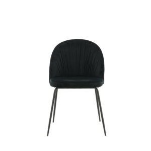 Wrinkles – Chaise de salle à manger – Noir – 50 x 80 x 49 cm