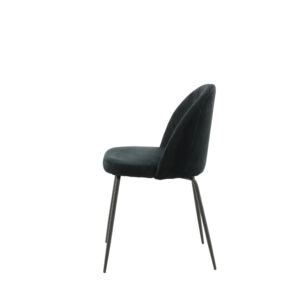 Wrinkles – Chaise de salle à manger – Noir – 50 x 80 x 49 cm