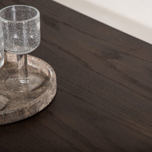 Stone – Table à manger ovale – Noir, Moka – 220 x 100 cm