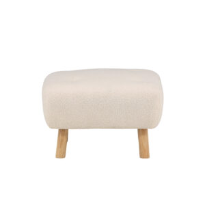 Salina – Ottoman – Naturel, Blanc – 56 x 56 x 41 cm
