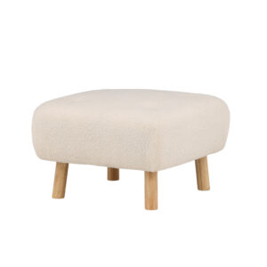 Salina – Ottoman – Naturel, Blanc – 56 x 56 x 41 cm
