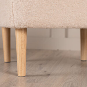 Salina – Pouf – Blanc, Naturel – 56 x 56 x 41 cm