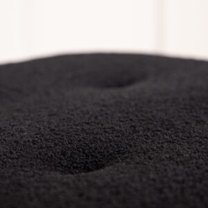 Salina – Pouf – Noir, Naturel – 56 x 56 x 41 cm