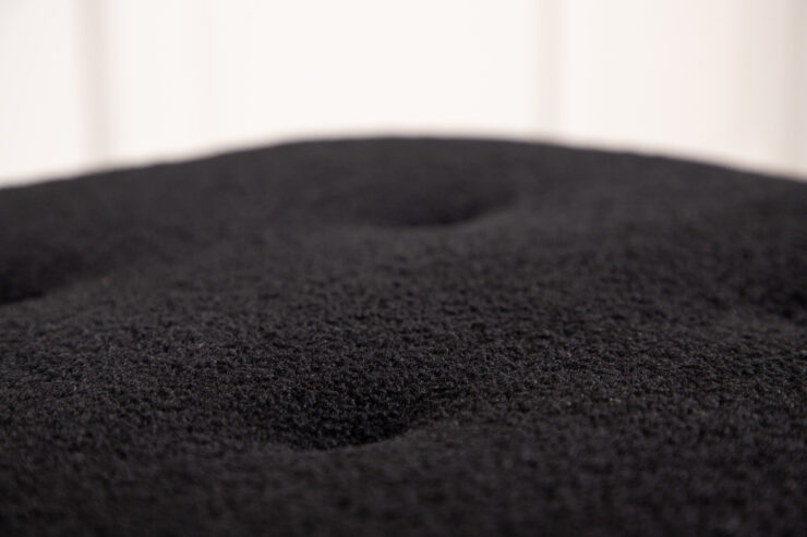 Salina – Pouf – Noir, Naturel – 56 x 56 x 41 cm