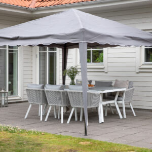 Easy Up – Gazebo – Noir, Gris – 295 x 250 x 295 cm