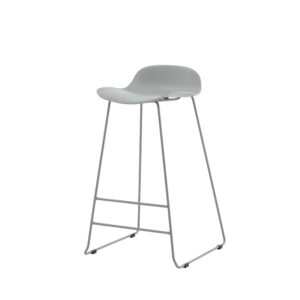 Wave – Chaise de bar – Gris – 42 x 87 x 50 cm
