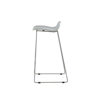 Wave – Chaise de bar – Gris – 42 x 87 x 50 cm