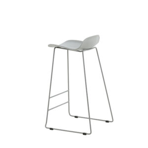 Wave – Chaise de bar – Gris – 42 x 87 x 50 cm