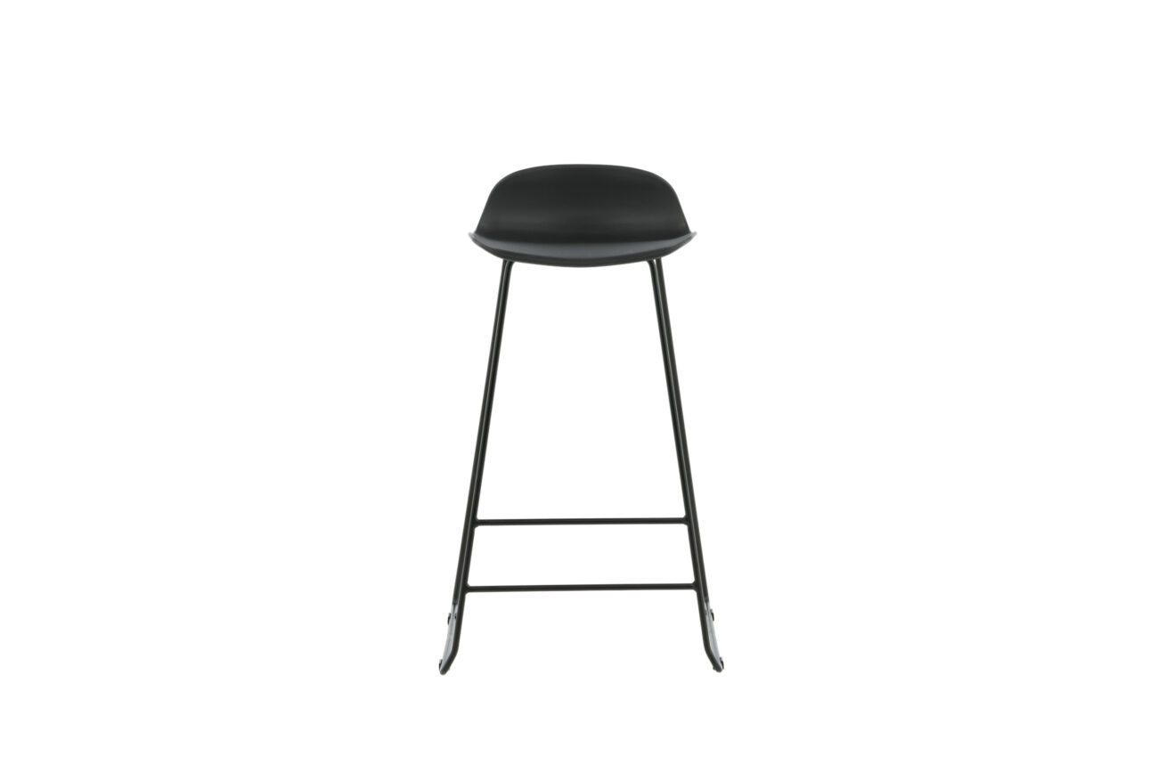 Wave – Chaise de bar – Noir – 42 x 87 x 50 cm