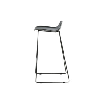 Wave – Chaise de bar – Noir – 42 x 87 x 50 cm