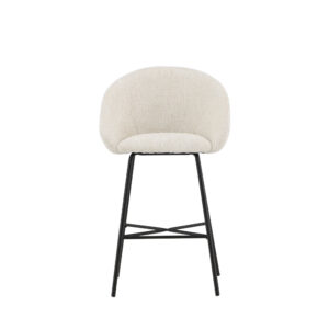 Velvet – Chaise de bar – Noir, Blanc – 57 x 97 x 59 cm