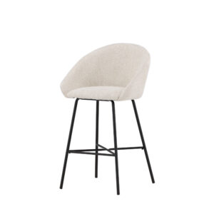 Velvet – Chaise de bar – Noir, Blanc – 57 x 97 x 59 cm