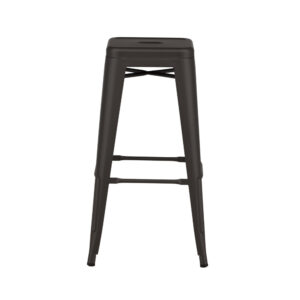 Tempe – Chaise de bar – Gris foncé – 43 x 76 x 43 cm