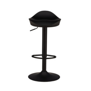 Adesto – Chaise de bar – Noir – 38 x 69 x 40 cm