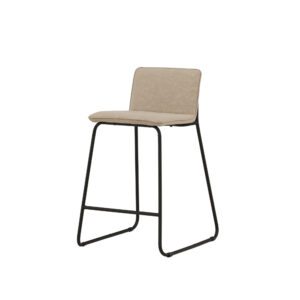 Bisbee – Chaise de bar – Beige, Noir – 50 x 85 x 41 cm