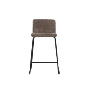 Bisbee – Chaise de bar – Noir, Gris foncé – 50 x 85 x 41 cm
