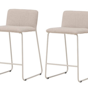 Bisbee – Chaise de bar – Beige – 50 x 85 x 44,7 cm