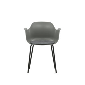 Comfort – Chaise de salle à manger – Noir, Gris – 52 x 80 x 61 cm