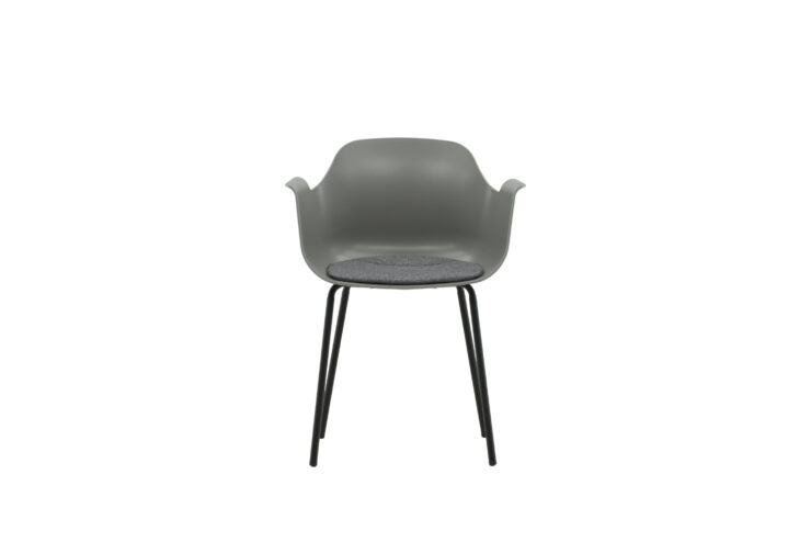 Comfort – Chaise de salle à manger – Noir, Gris – 52 x 80 x 61 cm