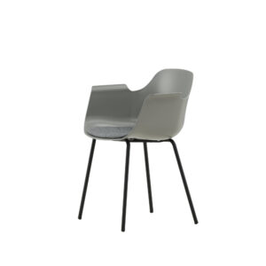 Comfort – Chaise de salle à manger – Noir, Gris – 52 x 80 x 61 cm