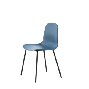 Arctic – Chaise de salle à manger – Noir, Bleu – 48 x 82 x 49 cm