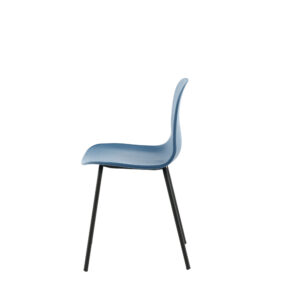Arctic – Chaise de salle à manger – Noir, Bleu – 48 x 82 x 49 cm