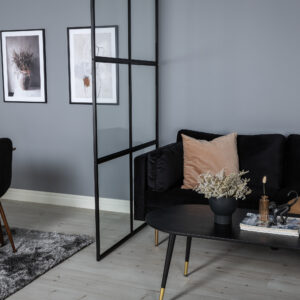 Leif – Industrial Wall – Noir – 2 x 210 x 120 cm