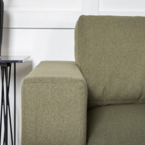 Bolero – Canapé 3 places – Noir, Vert – 88 x 84 x 215 cm