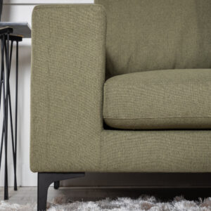 Bolero – Canapé 3 places – Noir, Vert – 88 x 84 x 215 cm