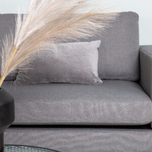Bolero – Canapé 3 places – Noir, Gris – 88 x 84 x 215 cm